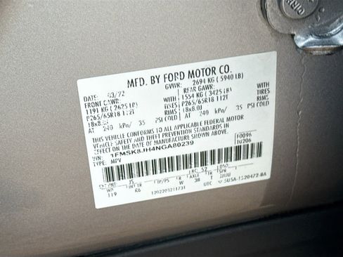 Certified 2022 Ford Explorer Timberline image 33