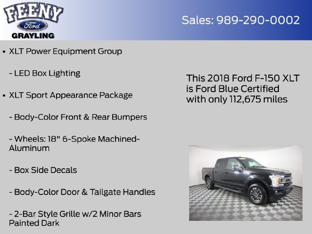 Certified 2018 Ford F150 XLT w/ Equipment Group 302A Luxury AWD/4WD image 17