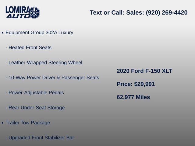 Used 2020 Ford F150 XLT w/ Equipment Group 302A Luxury AWD/4WD image 7