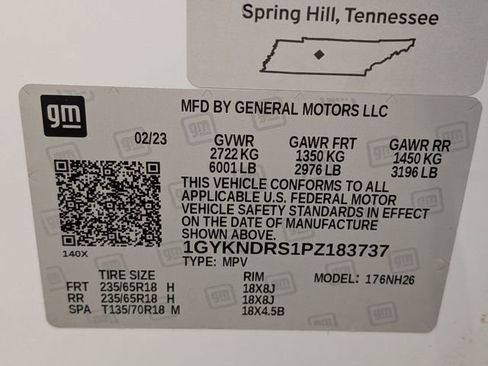 Certified 2023 Cadillac XT5 Premium Luxury w/ LPO, Floor Liner Package image 30