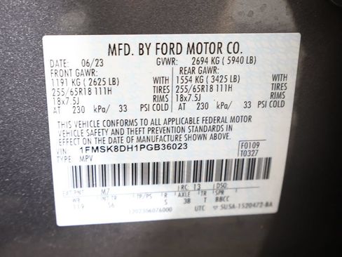 Used 2023 Ford Explorer XLT w/ Equipment Group 202A AWD/4WD image 56
