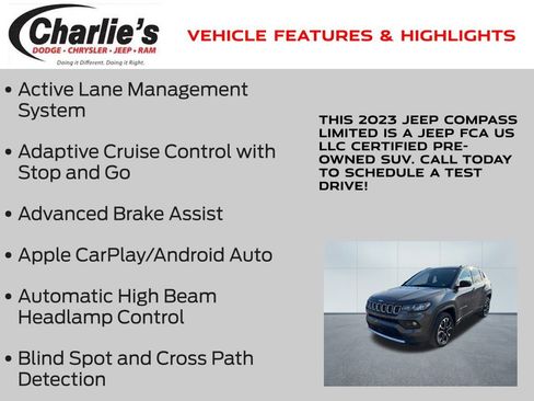 Certified 2023 Jeep Compass Limited image 7