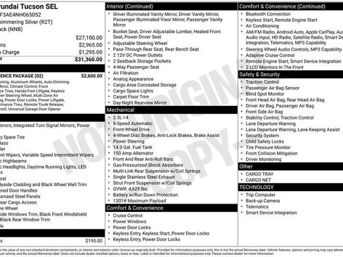 Used 2022 Hyundai Tucson SEL w/ Convenience Package FWD image 9