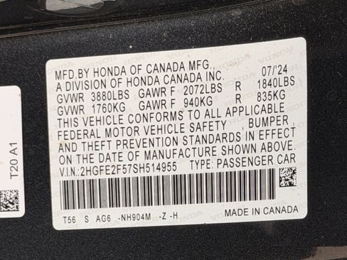 Certified 2025 Honda Civic Sport image 27