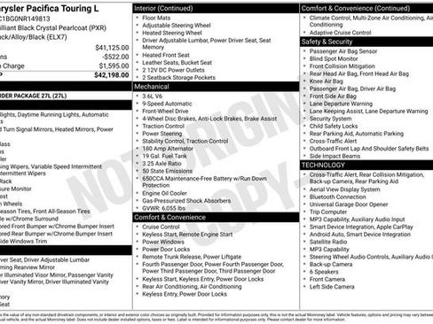 Used 2022 Chrysler Pacifica Touring-L FWD image 22