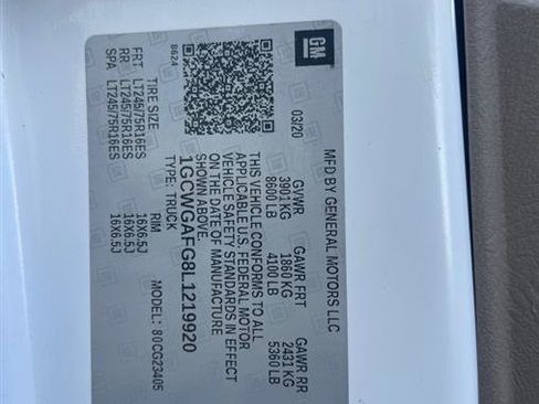 Used 2020 Chevrolet Express 2500 w/ Driver Convenience Package image 11