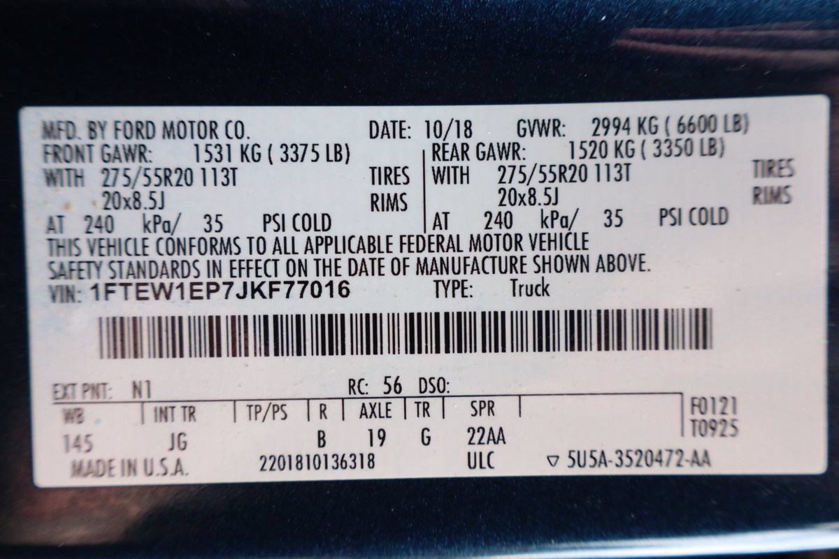 Used 2018 Ford F150 XL w/ Equipment Group 101A Mid AWD/4WD image 45