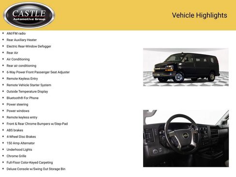 Used 2018 Chevrolet Express 3500 LT w/ LT Preferred Equipment Group image 8