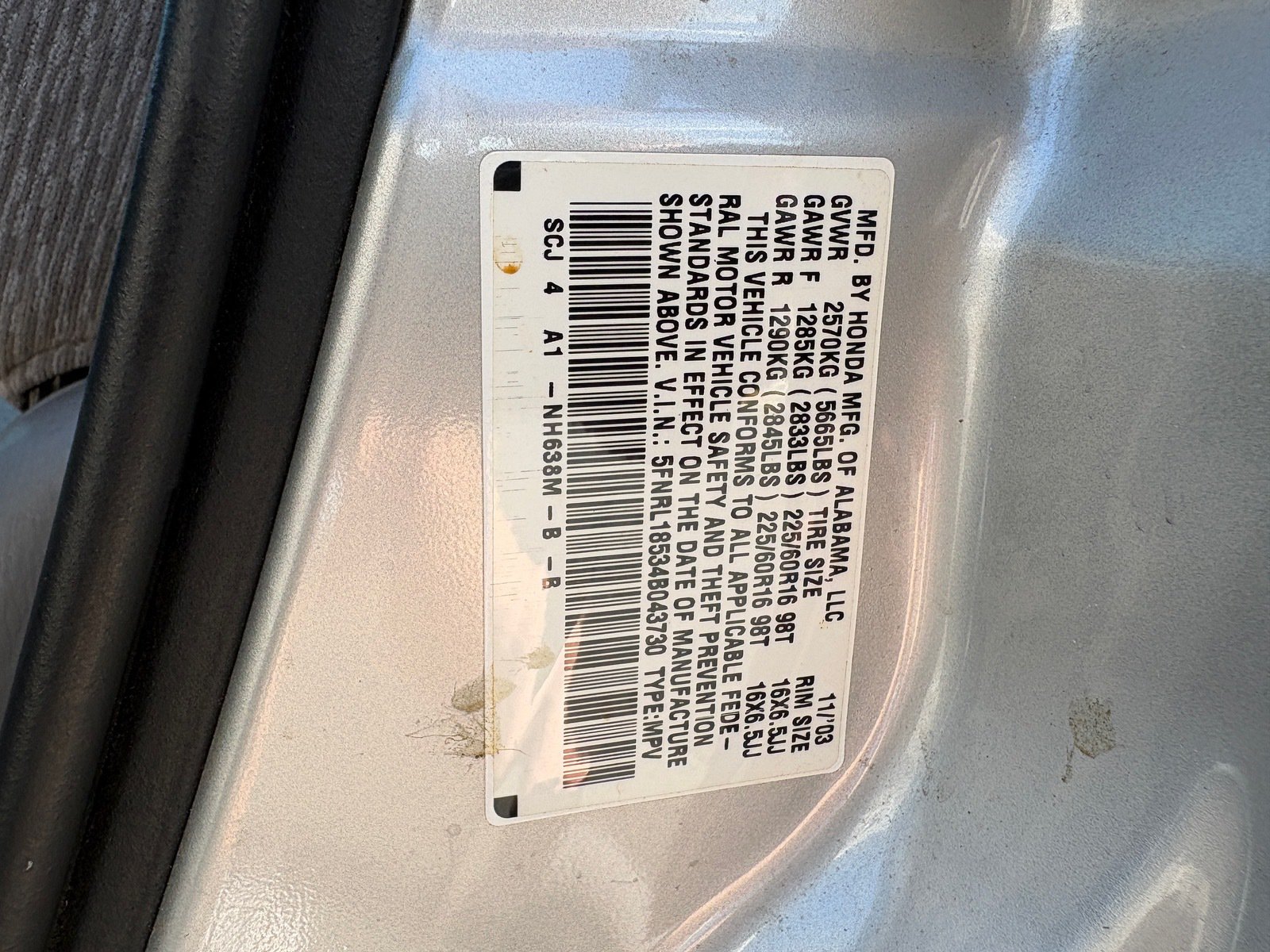 Used 2004 Honda Odyssey LX image 7