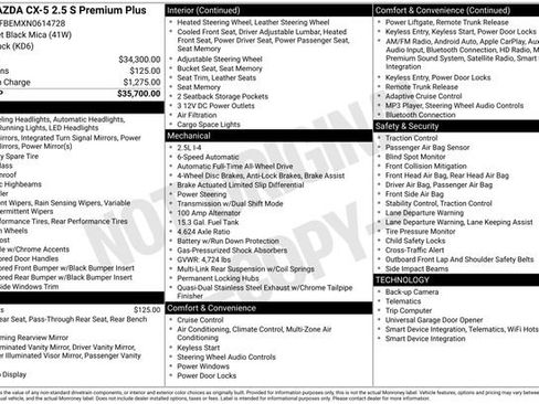 Used 2022 MAZDA CX-5 AWD 2.5 S w/ Premium Plus Pkg image 32