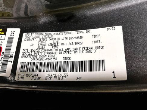 Used 2024 Toyota Tundra 1794 Edition AWD/4WD image 34