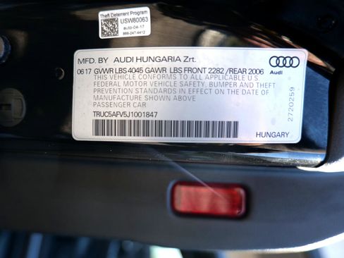 Used 2018 Audi TT 2.0T w/ Technology Package image 60