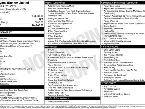 Used 2014 Toyota 4Runner Limited image 4