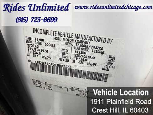 Used 2001 Ford F550 2WD Regular Cab Super Duty image 19