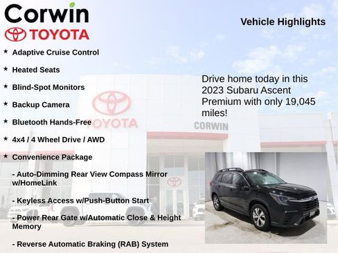 Used 2023 Subaru Ascent Premium w/ Convenience Package image 6