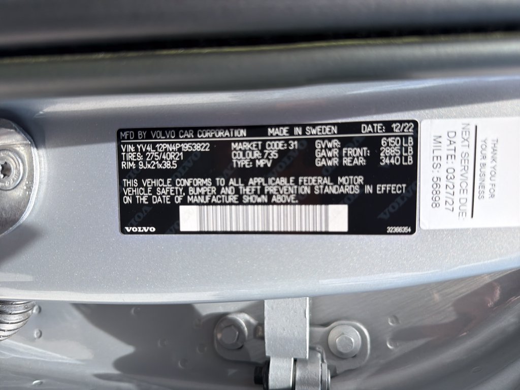 Used 2023 Volvo XC90 B5 Plus w/ Protection Package Premier AWD/4WD image 36