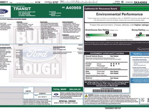 Used 2025 Ford Transit 250 148 High Roof Extended AWD image 23