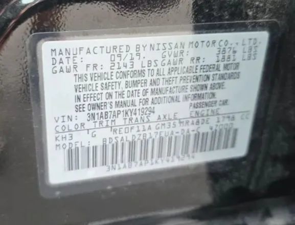 Used 2019 Nissan Sentra SV w/ Special Edition Package FWD image 52