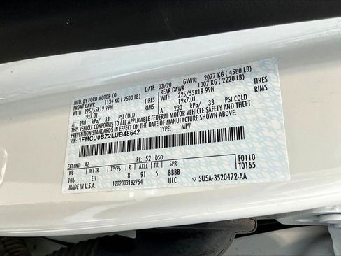 Used 2020 Ford Escape SE Sport image 7