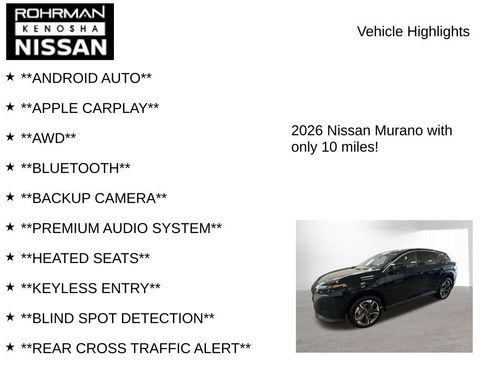 New 2026 Nissan Murano SV image 8