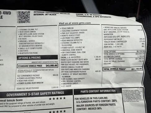 Used 2017 GMC Sierra 1500 SLE w/ Texas SLE Value Package image 32