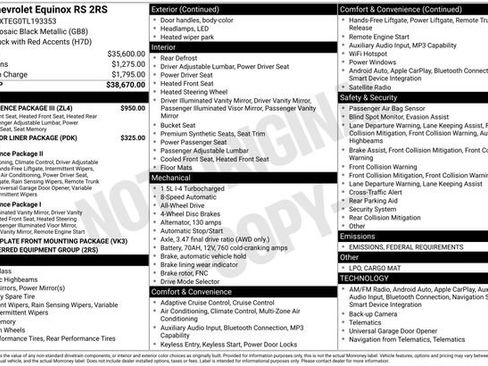 New 2026 Chevrolet Equinox RS w/ Convenience Package III image 3