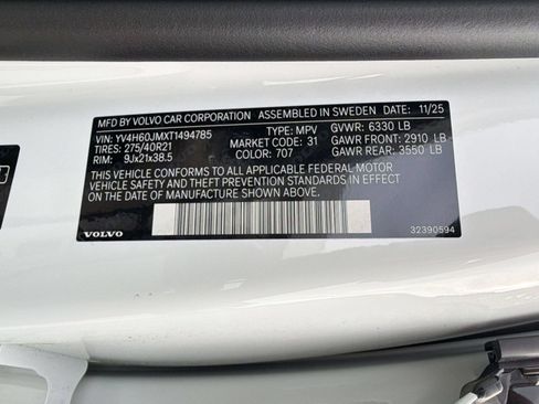 Used 2026 Volvo XC90 T8 Ultra w/ Protection Package Premier AWD/4WD image 20