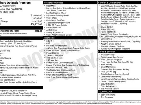 Used 2025 Subaru Outback Premium w/ Popular Package #1A AWD/4WD image 5
