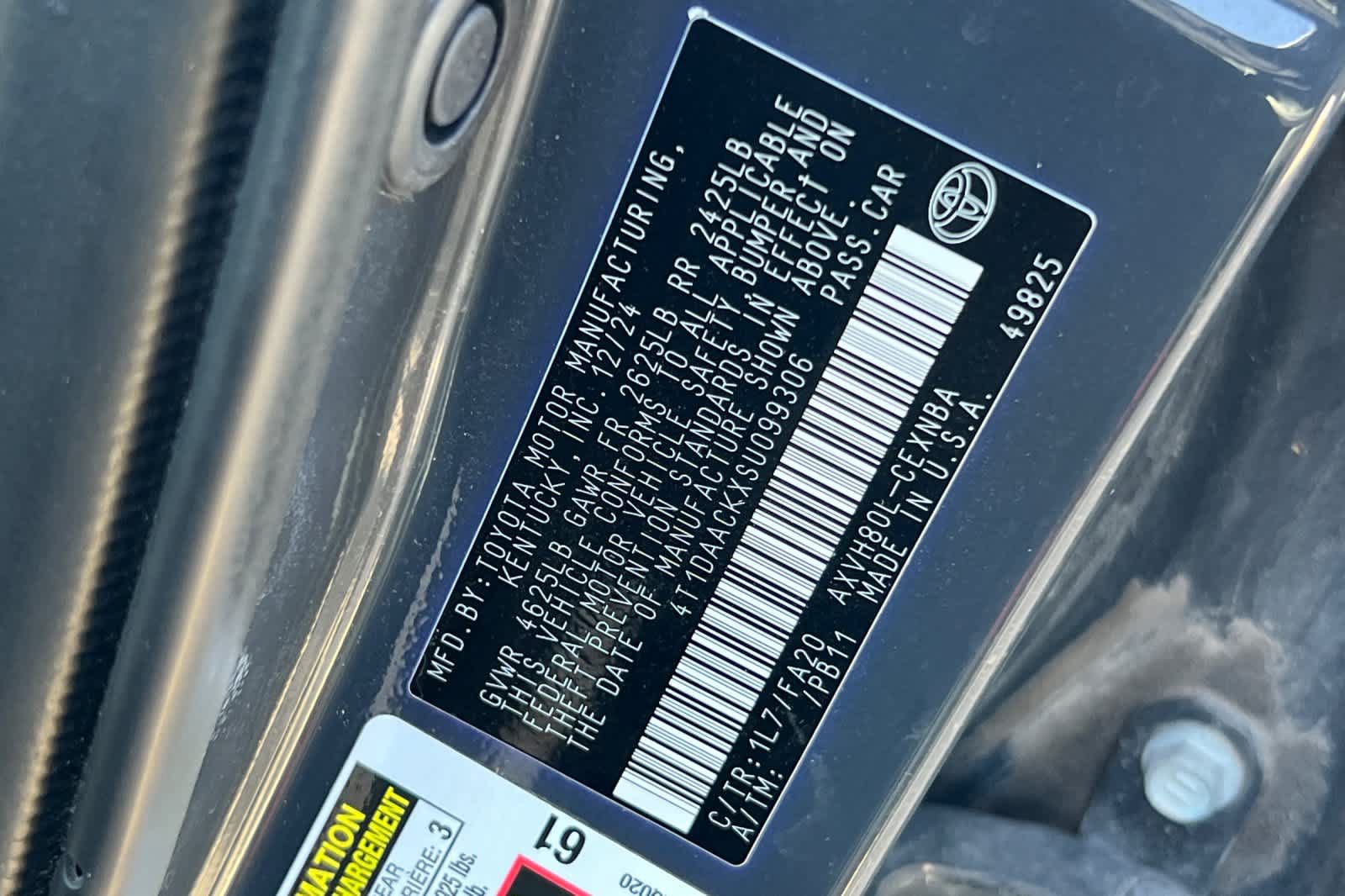 Certified 2025 Toyota Camry LE FWD image 26