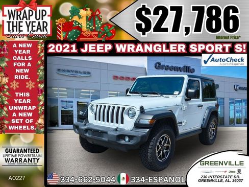 Used 2021 Jeep Wrangler Sport S image 1