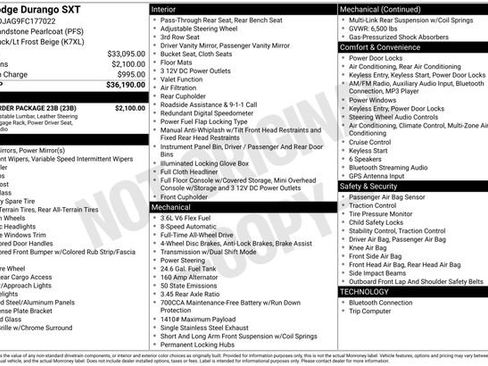 Used 2015 Dodge Durango SXT w/ Quick Order Package 23B image 13