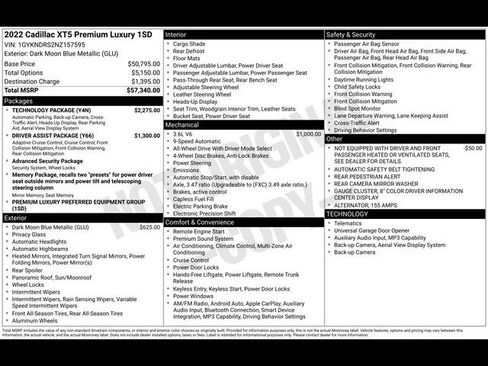 Certified 2022 Cadillac XT5 Premium Luxury w/ Technology Package AWD/4WD image 25