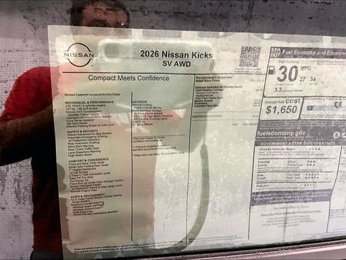 New 2026 Nissan Kicks SV w/ Cold Weather Package AWD/4WD image 35