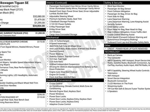 Used 2023 Volkswagen Tiguan SE w/ Panoramic Sunroof Package AWD/4WD image 4