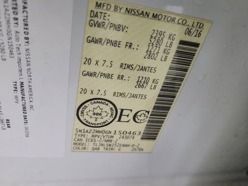 Used 2016 Nissan Murano Platinum image 51