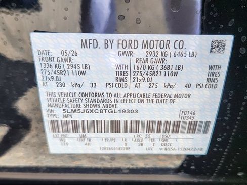 New 2026 Lincoln Aviator AWD w/ Jet Appearance Package image 23