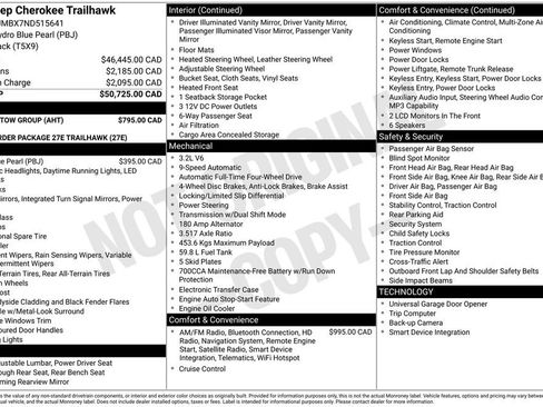 Used 2022 Jeep Cherokee Trailhawk w/ Trailer Tow Group AWD/4WD image 2