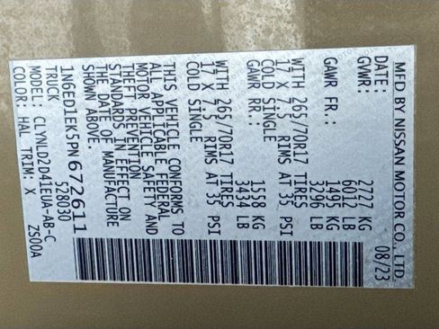 Used 2023 Nissan Frontier PRO-4X w/ Technology Package image 27