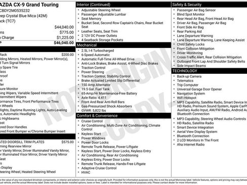 Used 2021 MAZDA CX-9 Grand Touring image 1