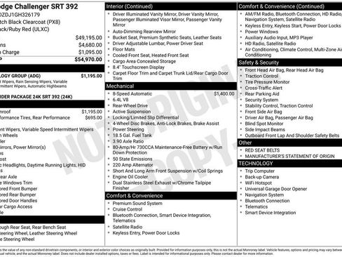 Used 2016 Dodge Challenger SRT w/ Technology Group image 43