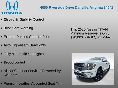 Used 2020 Nissan Titan Platinum Reserve w/ Protection Package 2 image 12