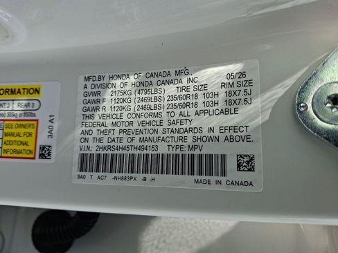 New 2026 Honda CR-V EX image 11