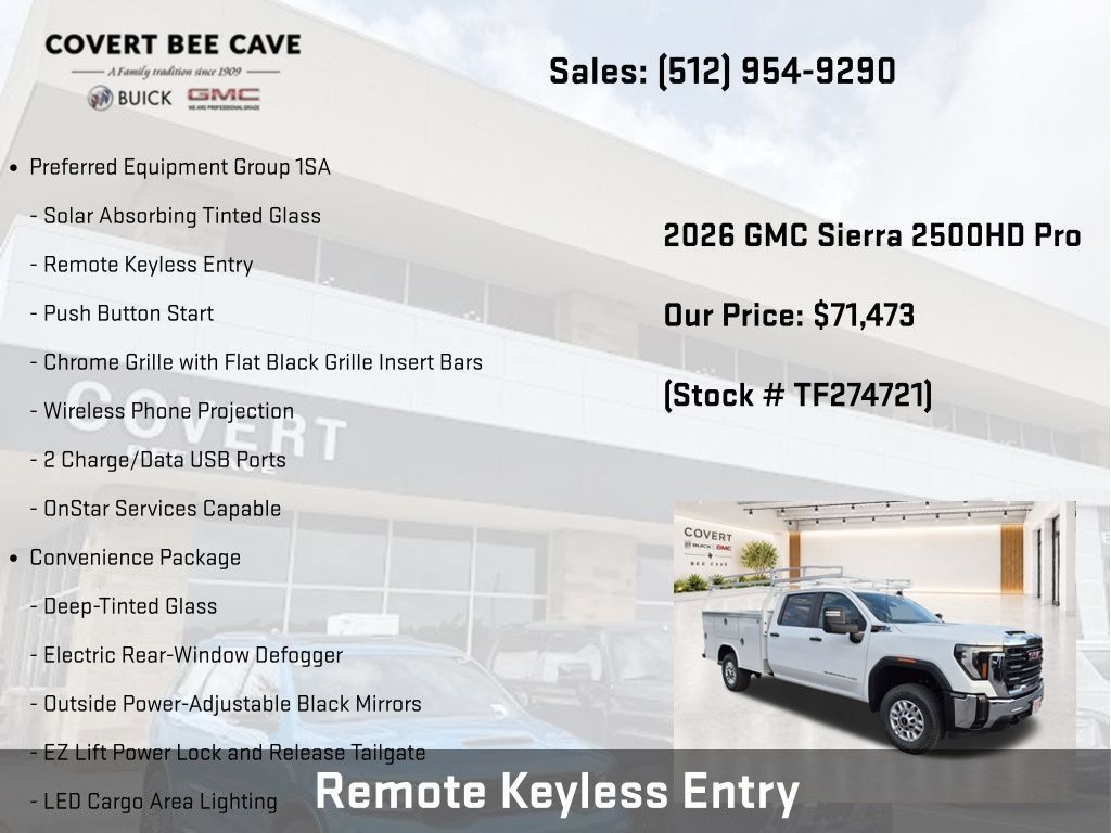 New 2026 GMC Sierra 2500 Pro w/ Convenience Package RWD image 8