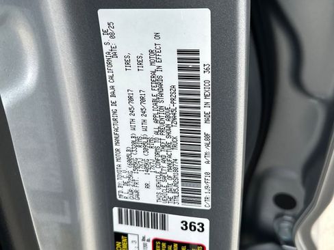 New 2025 Toyota Tacoma SR5 image 25