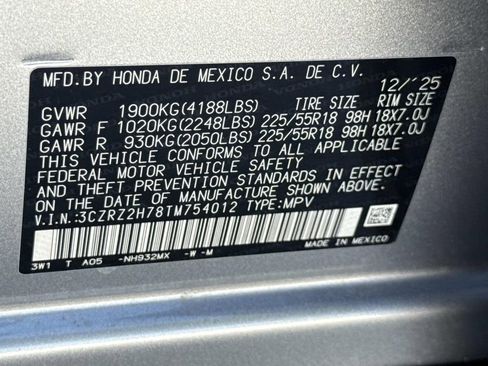 Certified 2026 Honda HR-V EX-L image 30