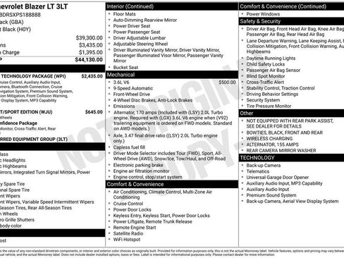 Certified 2023 Chevrolet Blazer LT w/ Sound & Technology Package image 3