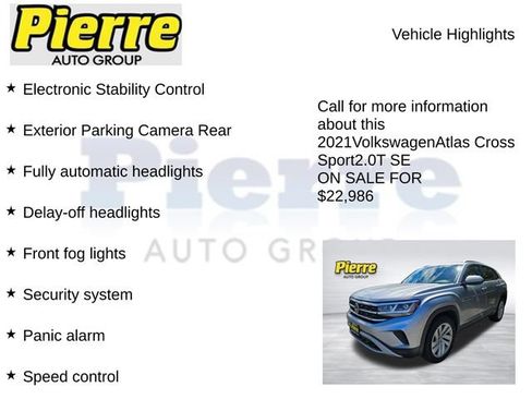 Used 2021 Volkswagen Atlas Cross Sport SE AWD/4WD image 12