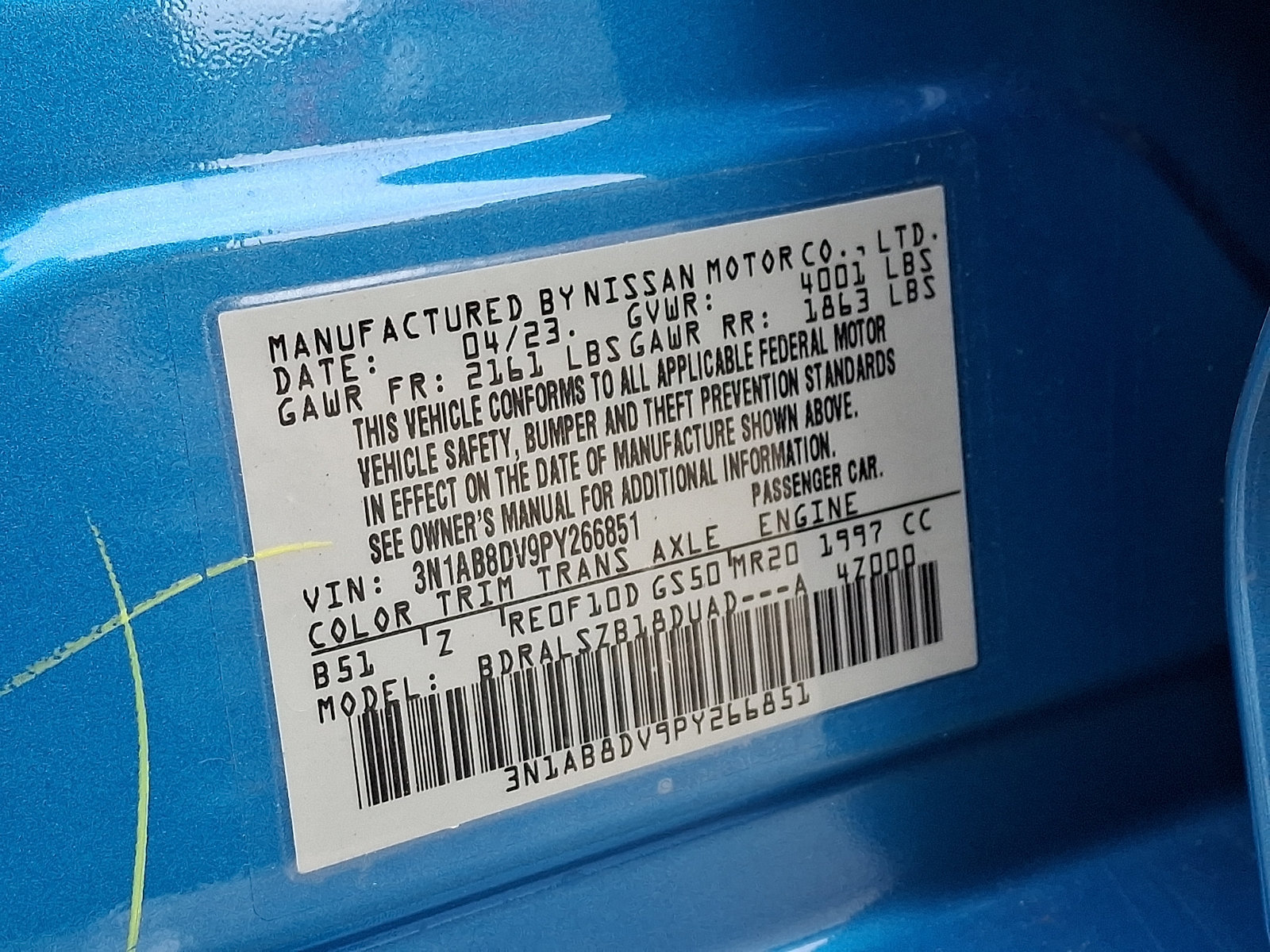 Used 2023 Nissan Sentra SR w/ SR Premium Package FWD image 27