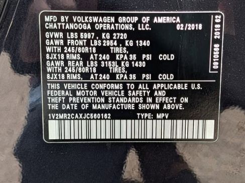 Used 2018 Volkswagen Atlas SEL AWD/4WD image 27