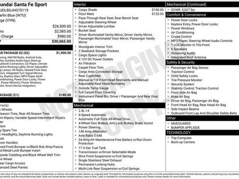 Used 2018 Hyundai Santa Fe Sport w/ 2.4L Value Package 02 image 29